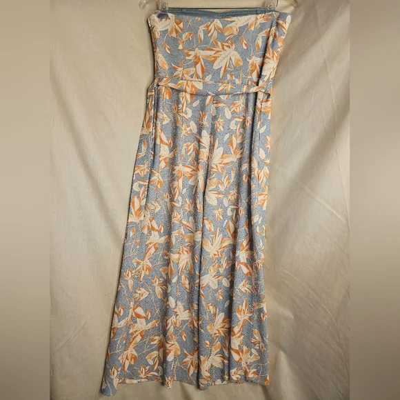 H&M Women Jumpsuit, Size 8, Color: Blue, Off white, orange - Picture 5 of 12